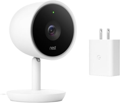 Google Nest Cam IQ Indoor 1080P HD Home Security Camera A0053 NC3100-US w/ 30W Adapter, Wi-Fi, Night Vision, 2-Way Audio, Motion Alerts, Surveillance, Works Assistant in Saudi Arabia