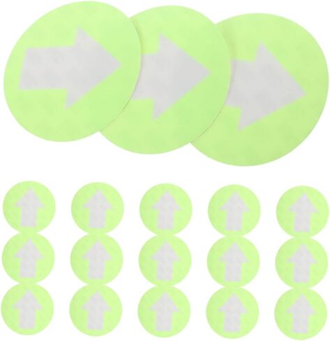 20pcs Reflective Trail Markers Waterproof Arrow Direction Signs for Outdoor Camping Hunting and Hiking Adhesive PVC Reflective Markers in Saudi Arabia