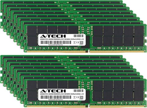 A-Tech 2TB Kit (16x128GB) RAM for Supermicro SuperServer 121C-TN2R, 241E-TNRTTP, 241H-TNRTTP, 521C-NR, 611C-TN4R, 681E-TR | DDR5 4800MHz PC5-38400 EC8 RDIMM 2S2Rx4 ECC Registered Server Memory Upgrade in Saudi Arabia