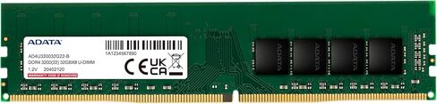 وحدة ذاكرة الوصول العشوائي لسطح المكتب ADATA 32 جيجا DDR4 3200 ميجا هرتز | 1 × 32 جيجابايت UDIMM PC4-25600 | CL22 غير مزود بتقنية ECC | وحدة DIMM ذات 288 سنًا لأجهزة الكمبيوتر المكتبية | AD4U320032G22-SGN in Kuwait