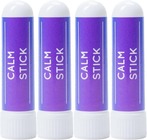 Bergamot Nasal Sticks (4 Pack) - Natural Mood Uplift & Mental Clarity Aromatherapy Inhaler with Fresh Citrus Essential Oil in Saudi Arabia