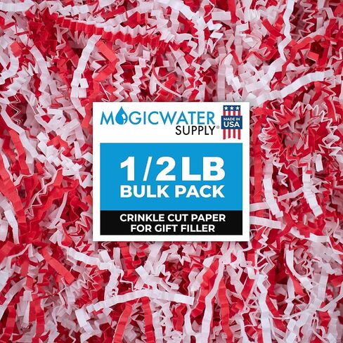 MagicWater Supply - 1/2 LB - Purple - Crinkle Cut Paper Shred Filler great for Gift Wrapping, Basket Filling, Birthdays, Weddings, Anniversaries, Valentines Day, and other occasions in Kuwait