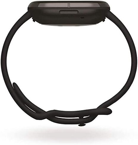Fitbit Sense Health & Fitness Smartwatch W/GPS, Bluetooth Call/Text, Heart Rate SpO2, ECG, Skin Temperature & Stress Sensing (S & L Bands, 90 Day Premium Included) International Version (Graphite) in Saudi Arabia