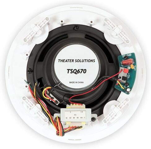 TSQ670 Flush Mount 70 Volt In Ceiling Speakers with 6.5" Woofers Quick Install 8 Pair Pack in Saudi Arabia