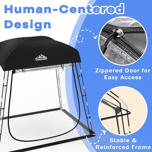 Sports Tent Fits 2-4 Persons,Waterproof Sport Tents Shelter, 6.2FT Height Portable Clear Bubble Tent, Weather Pod for Sports Watching,Camping and Outdoor Activities in Saudi Arabia