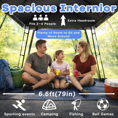 Sports Tent Fits 2-4 Persons,Waterproof Sport Tents Shelter, 6.2FT Height Portable Clear Bubble Tent, Weather Pod for Sports Watching,Camping and Outdoor Activities in Saudi Arabia