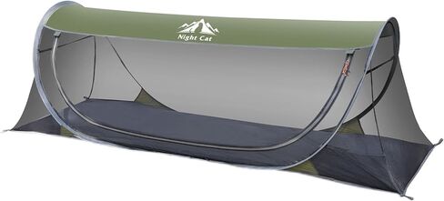 Night Cat Pop-up Mosquito Tent: 1 Person Camping Tent with Bug Screen Net Easy Set-up Tent in Saudi Arabia