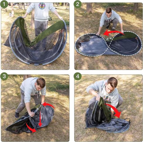 Night Cat Pop-up Mosquito Tent: 1 Person Camping Tent with Bug Screen Net Easy Set-up Tent in Saudi Arabia