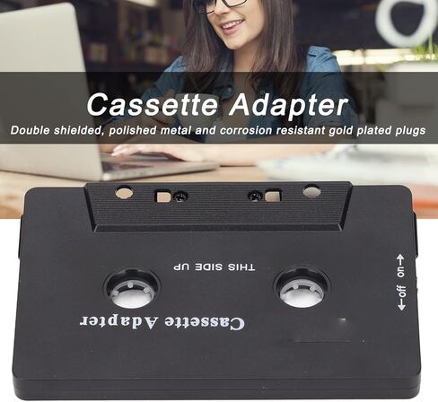 Bluetooth Cassette Adapter, Noise Reduction Stereo High Fidelity, Wireless Tape Aux Receiver for Car with Music Control & Hands Call in Saudi Arabia