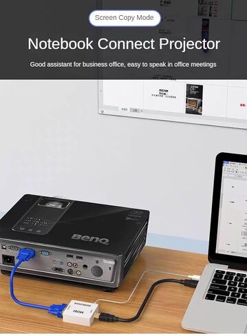 HDMI to VGA Converter Adapter, Low Power Smart Chip Technology, Suitable for HDMI Interface Computers/TV Boxes/Game Consoles, VGA Interface TVS/displays/projectors in Saudi Arabia