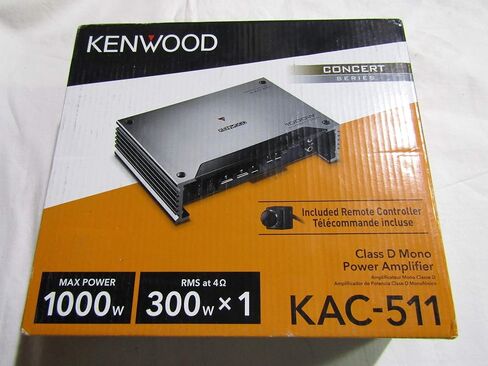 Kenwood KAC-511 Class D Mono Digital Bass Boost Power Amplifier 1000 Watts (Renewed) in Saudi Arabia
