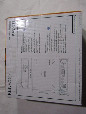 Kenwood KAC-511 Class D Mono Digital Bass Boost Power Amplifier 1000 Watts (Renewed) in Saudi Arabia