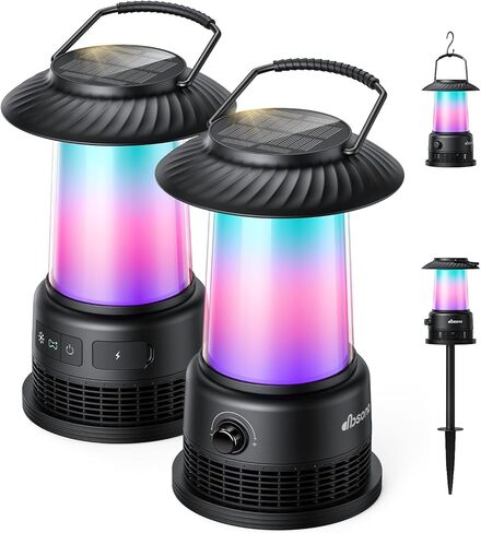 مكبرات صوت شمسية خارجية من dbsono لديكور المنزل: صوت ستيريو 30 وات مع أضواء LED 360 درجة|100 قطعة متعددة المزامنة|مقاومة IPX7|وقت تشغيل 20 ساعة|بلوتوث 5.4|فوانيس للفناء/حمام السباحة/الفناء، هدايا للنساء والرجال in Kuwait