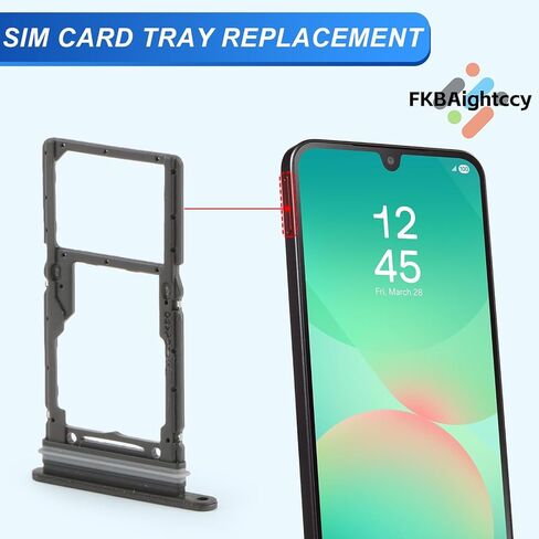 2PCS Sim Card Tray for Samsung Galaxy A26 5G A266E A266B A266U SD Card Tray for Samsung Galaxy A26 5G Slot Holder Replacement with Open Eject Pin in Saudi Arabia