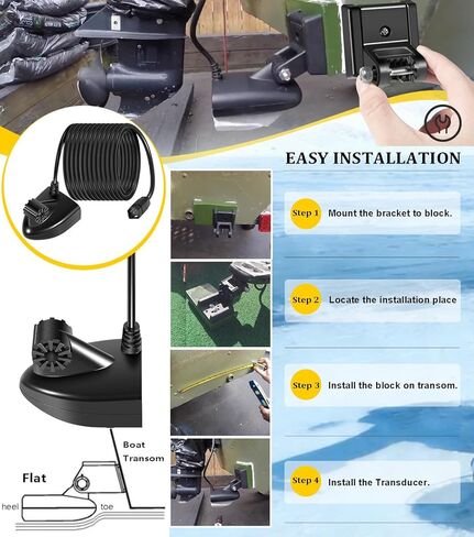 XNT-9-HW-T Transom Temperature Transducer for Humminbird Helix 5/7/8/9/10/12 with Dual Spectrum Chirp Sonar 710274-1, 20 Feet Cable Length MEGA Imaging Shallow to Deep Water in Saudi Arabia