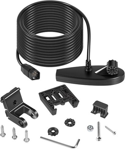 710226-1 XNT 9 DI T لمحول طاقة Humminbird Helix Transom مع سونار مزدوج الشعاع وتصوير لأسفل - 200/455 كيلو هرتز، مع محول طاقة مثبت على درجة الحرارة، أسود in Saudi Arabia