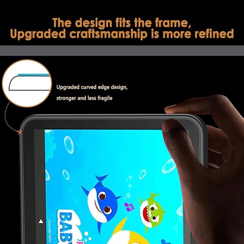 Hianjoo 2-Pack Screen Protectors Compatible with 7 Kids/ 7 Kids Pro Tablet 7" (2022 Release), Tempered Glass [HD Clarity] [9 Hardness] [Easy Installation] in Saudi Arabia