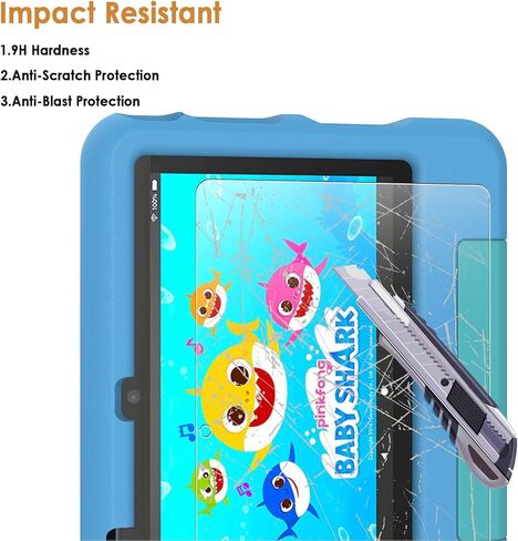 Hianjoo 2-Pack Screen Protectors Compatible with 7 Kids/ 7 Kids Pro Tablet 7" (2022 Release), Tempered Glass [HD Clarity] [9 Hardness] [Easy Installation] in Saudi Arabia