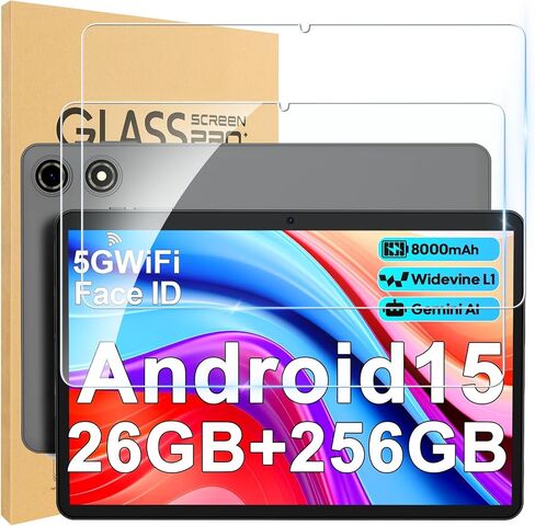 واقي شاشة مكون من قطعتين لجهاز Suicoey P30 Android 15 Tablet مقاس 10 بوصة، زجاج مقسى بصلابة 9H لجهاز Suicoey P30، مقاوم للخدش، واقي شاشة عالي الدقة in Kuwait