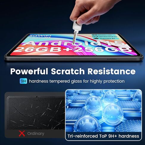 واقي شاشة مكون من قطعتين لجهاز Suicoey P30 Android 15 Tablet مقاس 10 بوصة، زجاج مقسى بصلابة 9H لجهاز Suicoey P30، مقاوم للخدش، واقي شاشة عالي الدقة in Kuwait