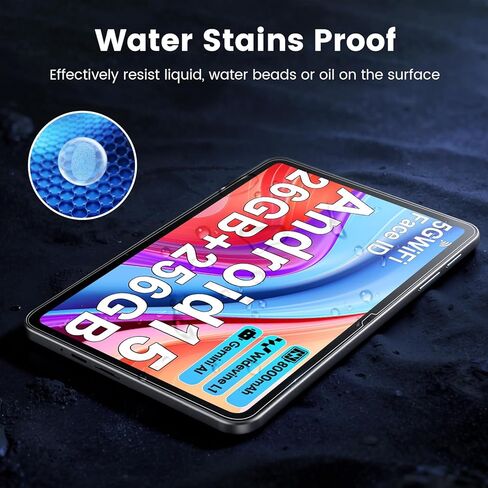 واقي شاشة مكون من قطعتين لجهاز Suicoey P30 Android 15 Tablet مقاس 10 بوصة، زجاج مقسى بصلابة 9H لجهاز Suicoey P30، مقاوم للخدش، واقي شاشة عالي الدقة in Kuwait