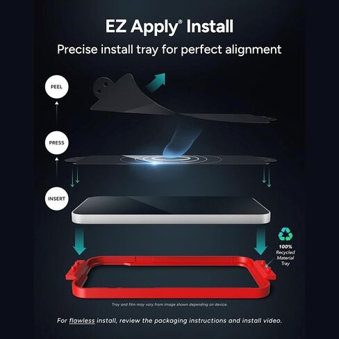 واقي شاشة ZAGG Glass Elite لجهاز iPad Pro 11 بوصة M5/M4 (2025/2024) - زجاج مقسى أقوى 5 مرات، مضاد للخدش، مقاوم للتلطخ، صديق للحافظة، سهل الاستخدام، وضوح عالي الدقة in Saudi Arabia