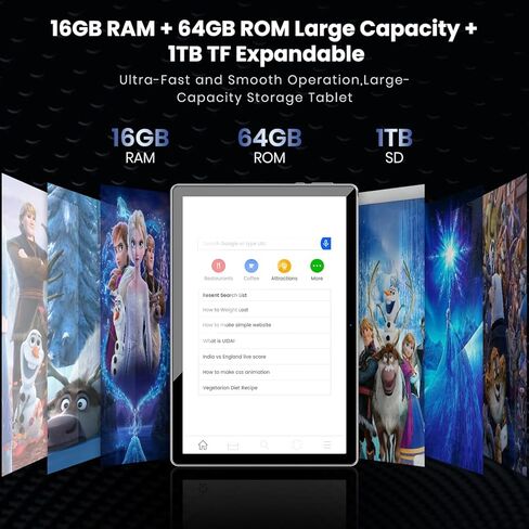 2026 Tablet,10.1 Inch Android 15 Tablets with Gemini AI, Tablet Octa-Core, 16GB RAM+1TB Expand, 2+8MP Camera, BT5, Tablets PC 2.4/5G WiFi 6,1080 IPS FHD Screen, Tablets Android Gifts for Men Women in Saudi Arabia