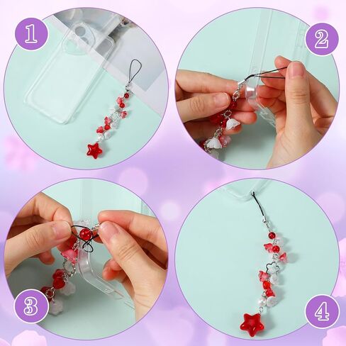 Ymapinc 3Pcs Phone Charm Kit, Y2K Bag Charm Strap, Flower Star Cellphone Charms, Lilies of the Valley Star Keychain Lanyard, Cute Purse/Phone Case Charms, Pink Camera Pendants Decor Accessories in Saudi Arabia