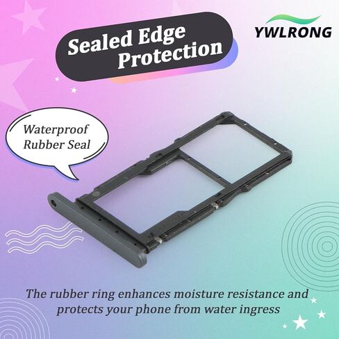 2PCS SIM Card Tray for Samsung Galaxy Tab A9+ A9 Plus SIM Card Slot Holder Replacement for Samsung Galaxy A9 Plus X210 X215 with Open Eject Pin（Black） in Saudi Arabia