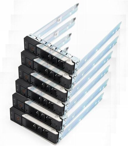 6-Pcs 3.5" inch X7K8W 0X7K8W SAS SATA Hard Drive HDD Tray Caddy Compatible with Dell 14th Gen 14 G14 R640 R740 R740xd R840 R940 R440 R540 PowerEdge Server in Saudi Arabia