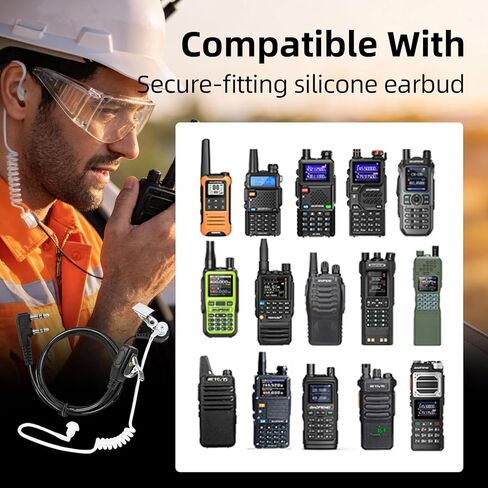 BAOFENG Walkie Talkies Earpiece with Mic Radio Earpiece for Radio earpiece UV-5R & BF-888S, 2-Pin Headset with Mic, Compatible with BF-F8HP, AR-152, UV-17R, UV-21R, DM-32 Two Way Radio(2 Pack) in Saudi Arabia