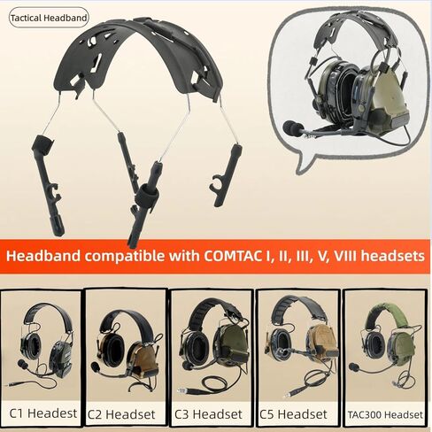 HEARFALCOM Tactical Headset Headband Compatible with COMTAC II III VI VIII Headsets in Saudi Arabia