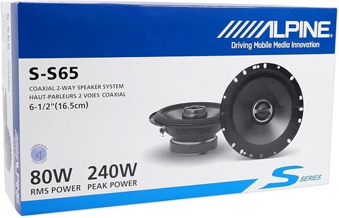 Pair ALPINE S-S65 240 Watt 6.5" Coaxial+Pair S-S65C Component Car Speakers in Saudi Arabia