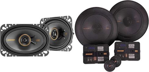 KICKER 51KSS6504 KS-Series 6.5" Component System with 1" tweeters w/ 51KSC4604 4x6 Coaxial Bundle in Saudi Arabia