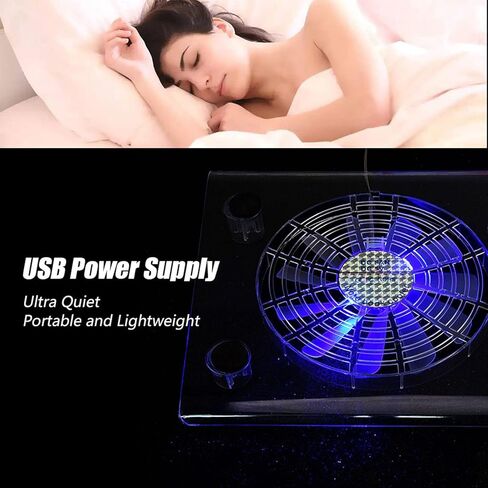 Ultra Quiet USB Notebook Cooler Cooling Pad Fans with LED RGB Lights for PS4/PS3/Laptop in Saudi Arabia