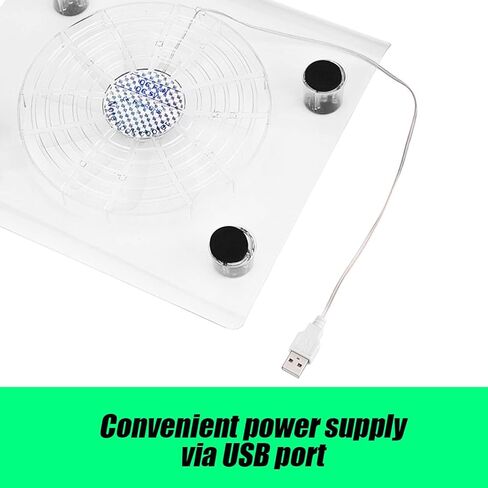 Ultra Quiet USB Notebook Cooler Cooling Pad Fans with LED RGB Lights for PS4/PS3/Laptop in Saudi Arabia