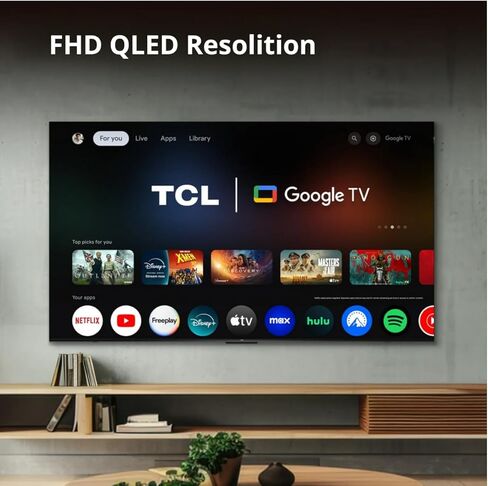 تلفزيون TCL 32 بوصة فئة Q3K (1080 بكسل) FHD QLED Smart Google TV (2024) (متجدد) in Saudi Arabia