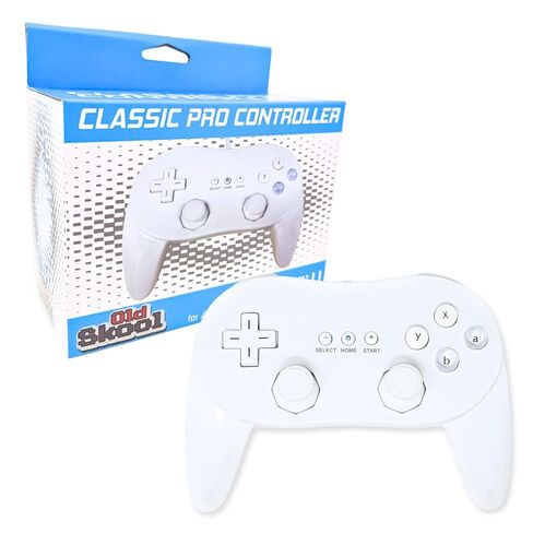 Old Skool Wii Classic Pro Controller for Wii and WiiU White in Saudi Arabia