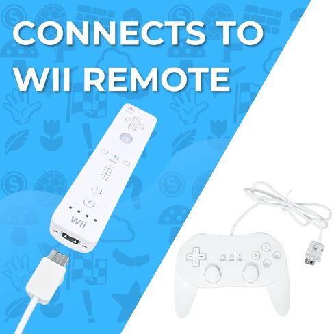 Old Skool Wii Classic Pro Controller for Wii and WiiU White in Saudi Arabia