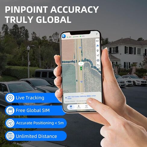 جهاز تعقب GPS للمركبات، جهاز تتبع السيارة 4G LTE في الوقت الحقيقي بقدرة 6000 مللي أمبير في الساعة مع رسوم اشتراك منخفضة وتجربة مجانية لمدة 7 أيام، جهاز تعقب GPS مخفي مغناطيسي قوي للسيارة/RV/الشاحنات/الدراجات النارية in Kuwait