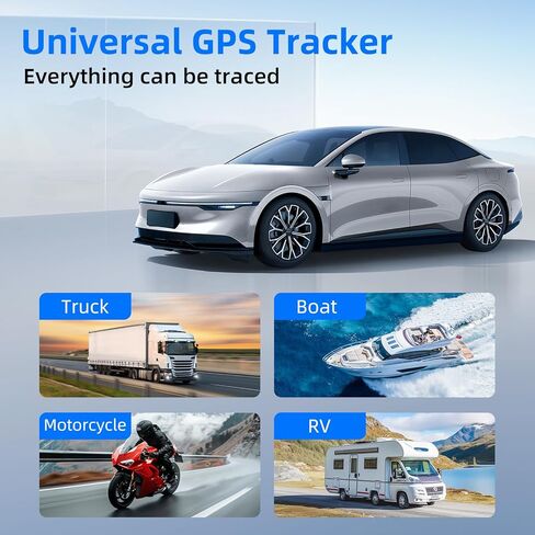 جهاز تعقب GPS للمركبات، جهاز تتبع السيارة 4G LTE في الوقت الحقيقي بقدرة 6000 مللي أمبير في الساعة مع رسوم اشتراك منخفضة وتجربة مجانية لمدة 7 أيام، جهاز تعقب GPS مخفي مغناطيسي قوي للسيارة/RV/الشاحنات/الدراجات النارية in Kuwait