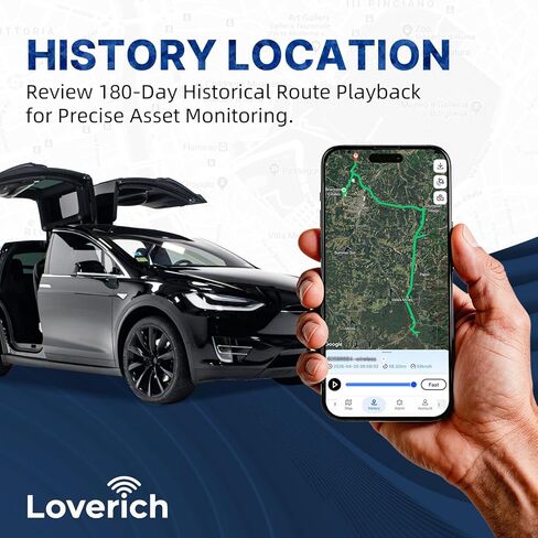Magnetic GPS Tracker for Vehicles, Tracking Devices for Cars Hidden, Up to 7 Months Battery Life, IP67 Waterproof, Real-Time 4G LTE Assets & Car Tracking Device, Unlimited Range, Subscription Required in Saudi Arabia