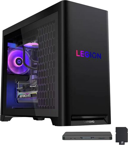 Lenovo Legion Tower 5i Gaming Desktop, Intel Ultra 7 265F, NVIDIA GeForce RTX 5070 12GB GDDR7, 64GB DDR5, 3TB Storage (2TB SSD+1TB Docking Station), HD Audio, RGB Cooling, Wi-Fi 6E, Win 11, Black in Saudi Arabia
