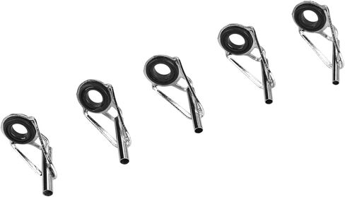 80Pcs Fishing Rod Guide Rings Set, Stainless Steel Ceramic Guide Rings in 10 Sizes, Easy to Install with Storage Case, for Replacement Accessory in Saudi Arabia