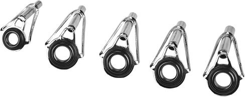 80Pcs Fishing Rod Guide Rings Set, Stainless Steel Ceramic Guide Rings in 10 Sizes, Easy to Install with Storage Case, for Replacement Accessory in Saudi Arabia