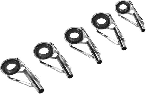 80Pcs Fishing Rod Guide Rings Set, Stainless Steel Ceramic Guide Rings in 10 Sizes, Easy to Install with Storage Case, for Replacement Accessory in Saudi Arabia