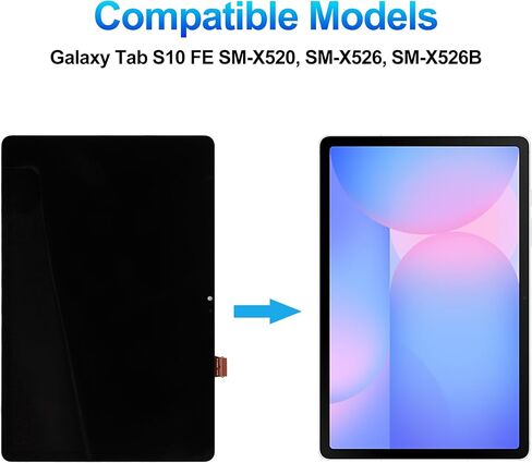 LCD Display for Samsung Galaxy Tab S10 FE SM-X520, SM-X526, SM-X526B LCD Display Touchscreen Digitizer Assembly with Repair Toolkit,10.9 inch in Saudi Arabia