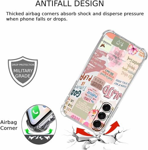 Case for Samsung Galaxy A36 with Christian Design,Jesus Bible Verse Collage,Clear Slim Soft TPU Bumper Phone Cover,6.7"(Christian,A36) in Saudi Arabia