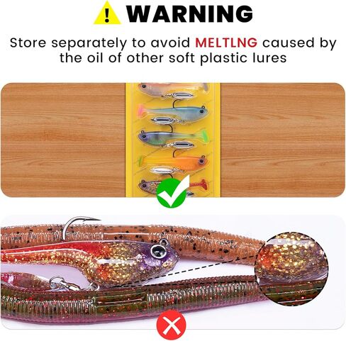 TRUSCEND Duramax Easy Catch TPE Soft Fishing Lures with BKK Hooks, Trembly Sinking and Vibrating Swim for More Bites, Pre-rigged Tear-Resistant Swimbaits for Bass, Trout, Crappie, Freshwater Saltwater in Saudi Arabia