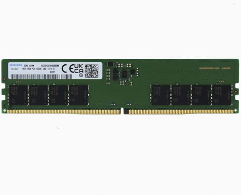 Samsung 16GB (1x16GB) DDR5 5600MHz PC5-44800 CL46 UDIMM 1Rx8 Single Rank 1.1V Non-ECC DIMM 288-Pin Desktop Computer RAM Memory M323R2GA3DB0-CWM in Saudi Arabia
